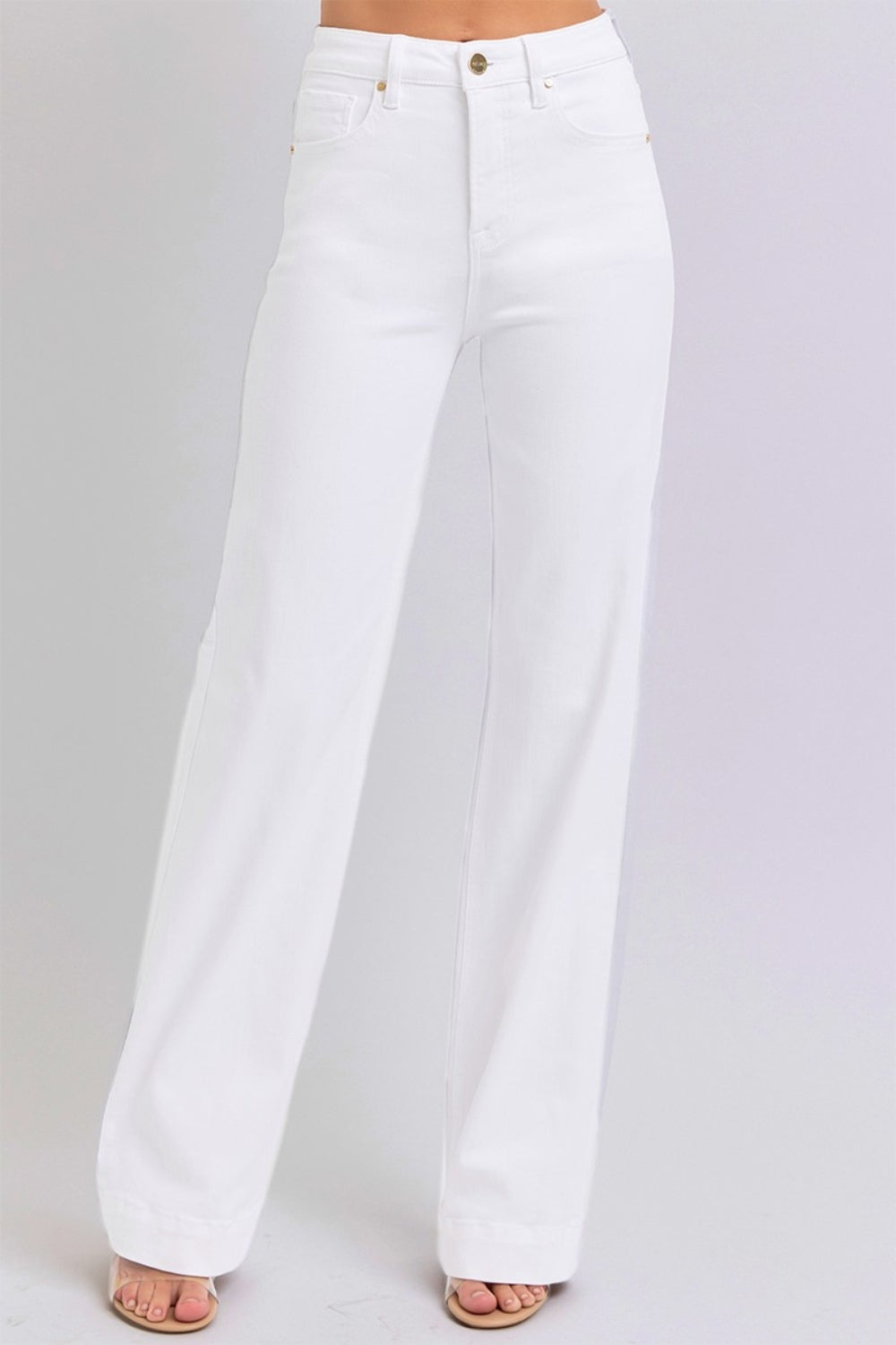 RISEN Full Size High Waist Straight Jeans - Teresa's Fashionista LLC