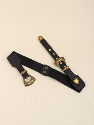 Double Buckle PU Leather Belt-Teresa's Fashionista LLC