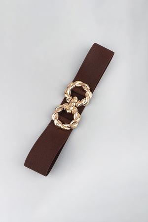 Zinc Alloy Buckle Elastic Belt-Teresa's Fashionista LLC