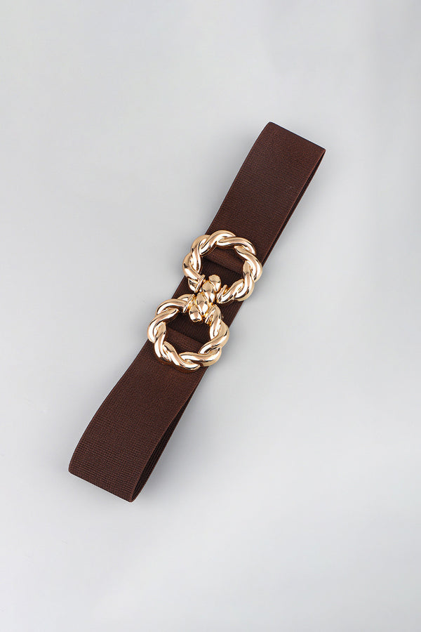Zinc Alloy Buckle Elastic Belt-Teresa's Fashionista LLC