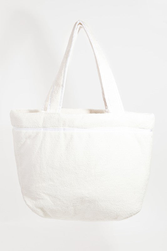 Fame Square Microfiber Tote Bag - Teresa's Fashionista LLC