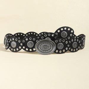 Oval PU Belt-Teresa's Fashionista LLC