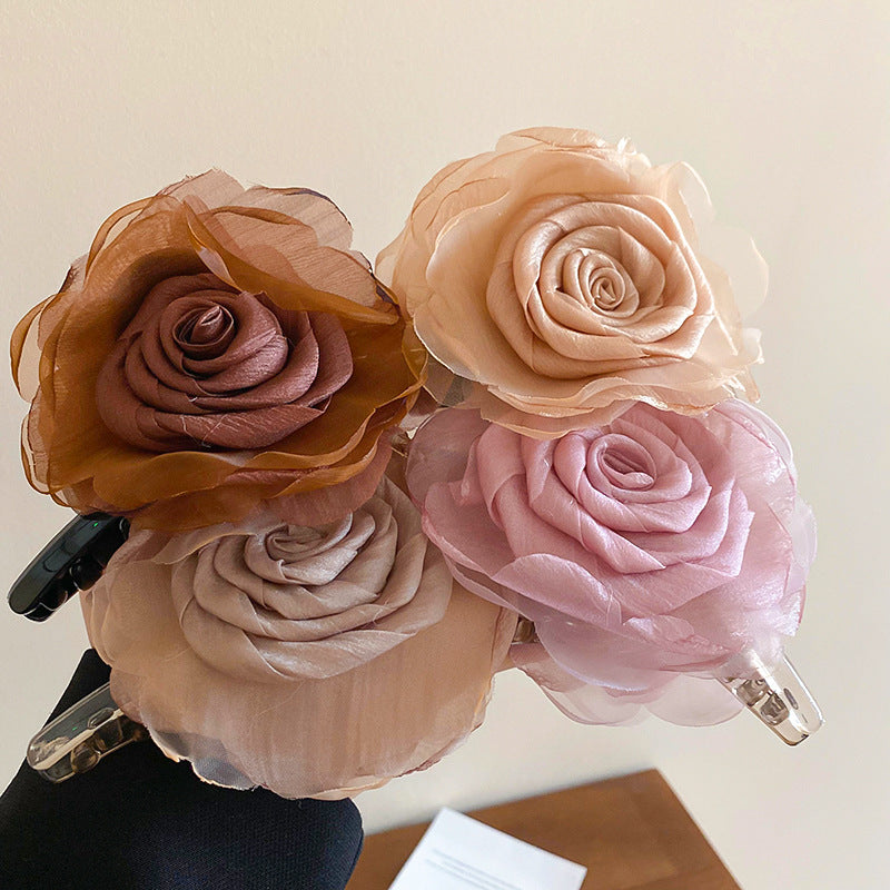Flower Acrylic Hair Claw Clip - Teresa's Fashionista LLC