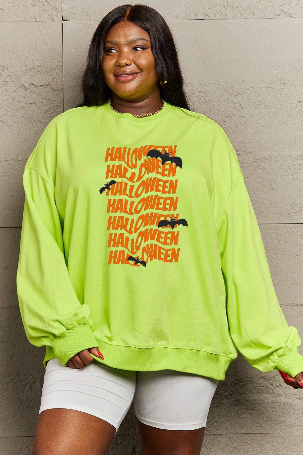 Simply Love Full Size HALLOWEEN Graphic Sweatshirt - Teresa's Fashionista LLC