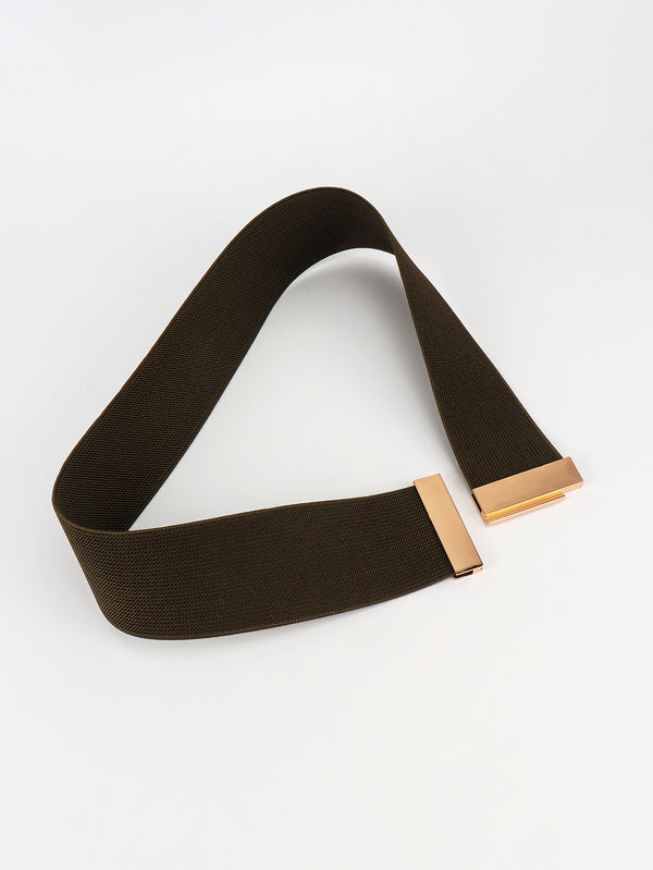 Alloy Buckle Elastic Belt-Teresa's Fashionista LLC