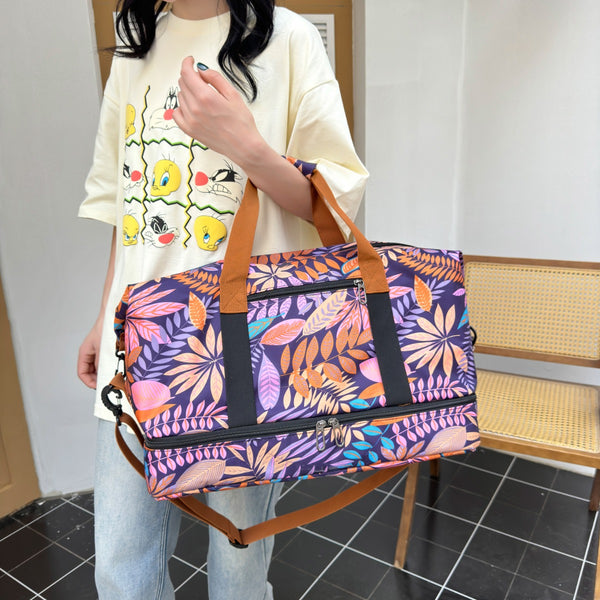 Canvas Printed Travel Bag-Teresa's Fashionista LLC