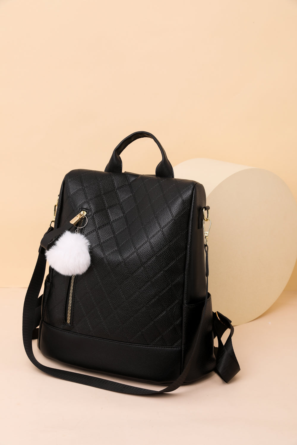 Pum-Pum Zipper Backpack-Teresa&#39;s Fashionista LLC