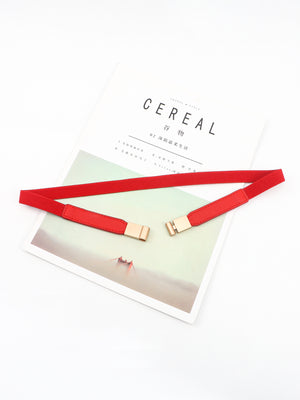 PU Elastic Skinny Belt-Teresa's Fashionista LLC