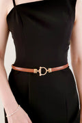 Toggle Buckle Skinny PU Belt-Teresa's Fashionista LLC