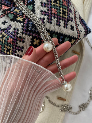 Printed Chain Bucket Bag-Teresa's Fashionista LLC