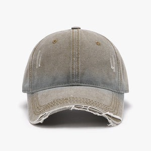Distressed Washed Adjustable Baseball Cap-Teresa's Fashionista LLC