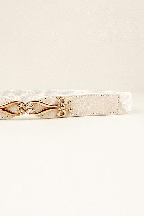 Alloy Buckle Elastic Belt-Teresa's Fashionista LLC