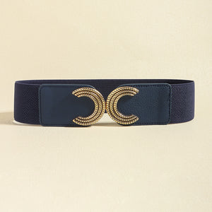 Double C Buckle Elastic Belt-Teresa's Fashionista LLC