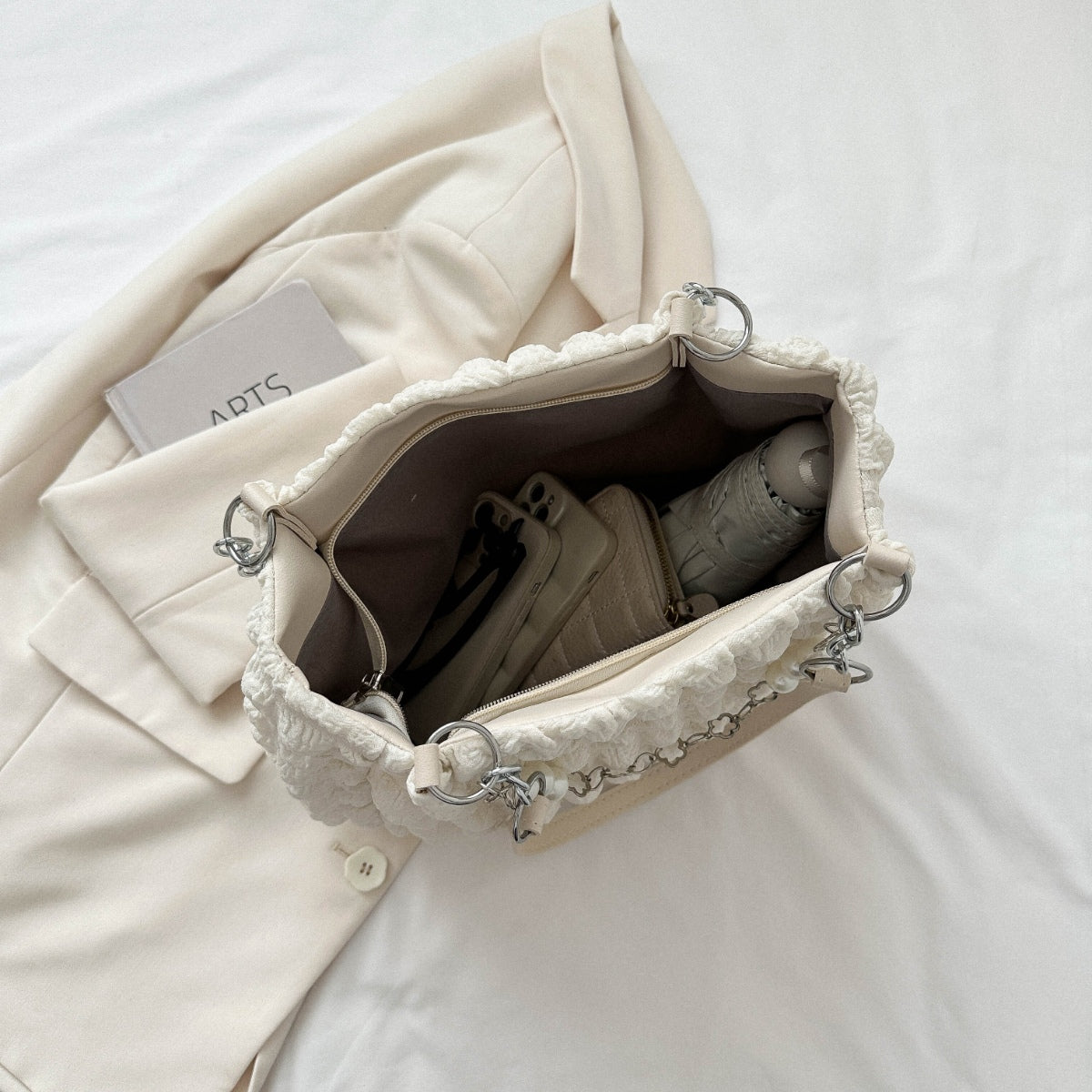 Cloud Puffy Polyester Tote Bag-Teresa&#39;s Fashionista LLC