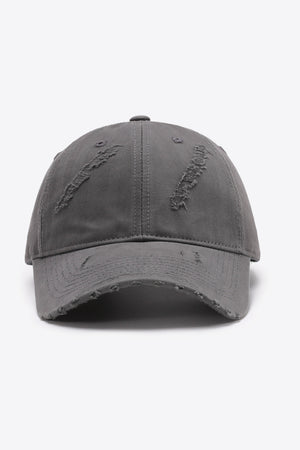 Distressed Adjustable Baseball Cap-Teresa's Fashionista LLC