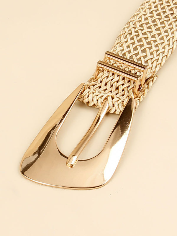 Irregular Buckle Braid Belt-Teresa's Fashionista LLC