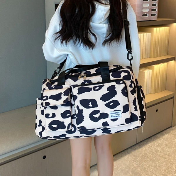 Oxford Cloth Animal Print Travel Bag-Teresa's Fashionista LLC