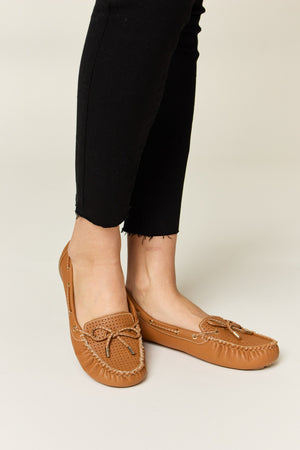 Forever Link Bow Decor Flat Loafers-Teresa's Fashionista LLC