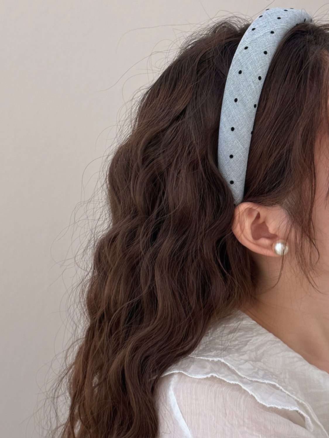 Polka Dot Polyester Wide Headband - Teresa's Fashionista LLC