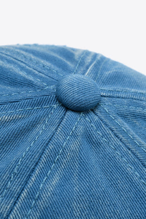 Distressed Adjustable Baseball Cap-Teresa's Fashionista LLC