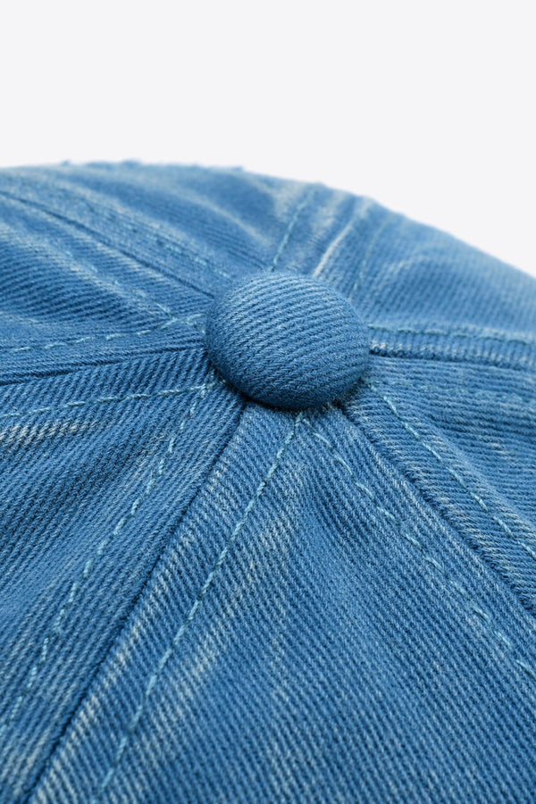 Distressed Adjustable Baseball Cap-Teresa's Fashionista LLC