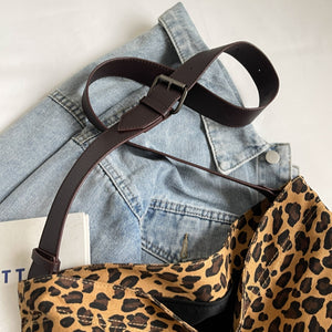 Leopard Adjustable Strap Tote Bag-Teresa's Fashionista LLC