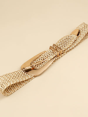 Irregular Buckle Braid Belt-Teresa's Fashionista LLC