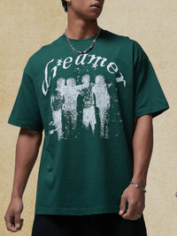 Men's Graphic Round Neck Half Sleeve T-Shirt