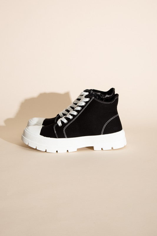 CRAYON-G Lace up Sneakers-Teresa&#39;s Fashionista LLC