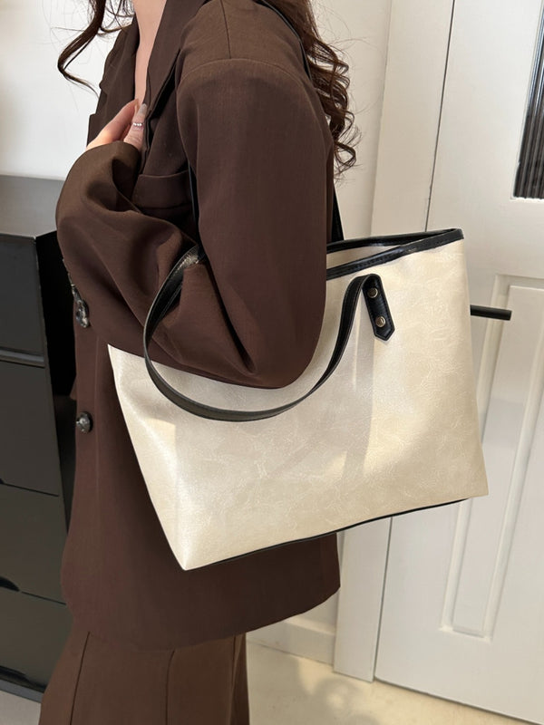 PU Leather Medium Shoulder Bag-Teresa's Fashionista LLC