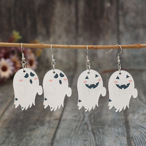2 Piece Alloy Acrylic Ghost Dangle Earrings - Teresa's Fashionista LLC