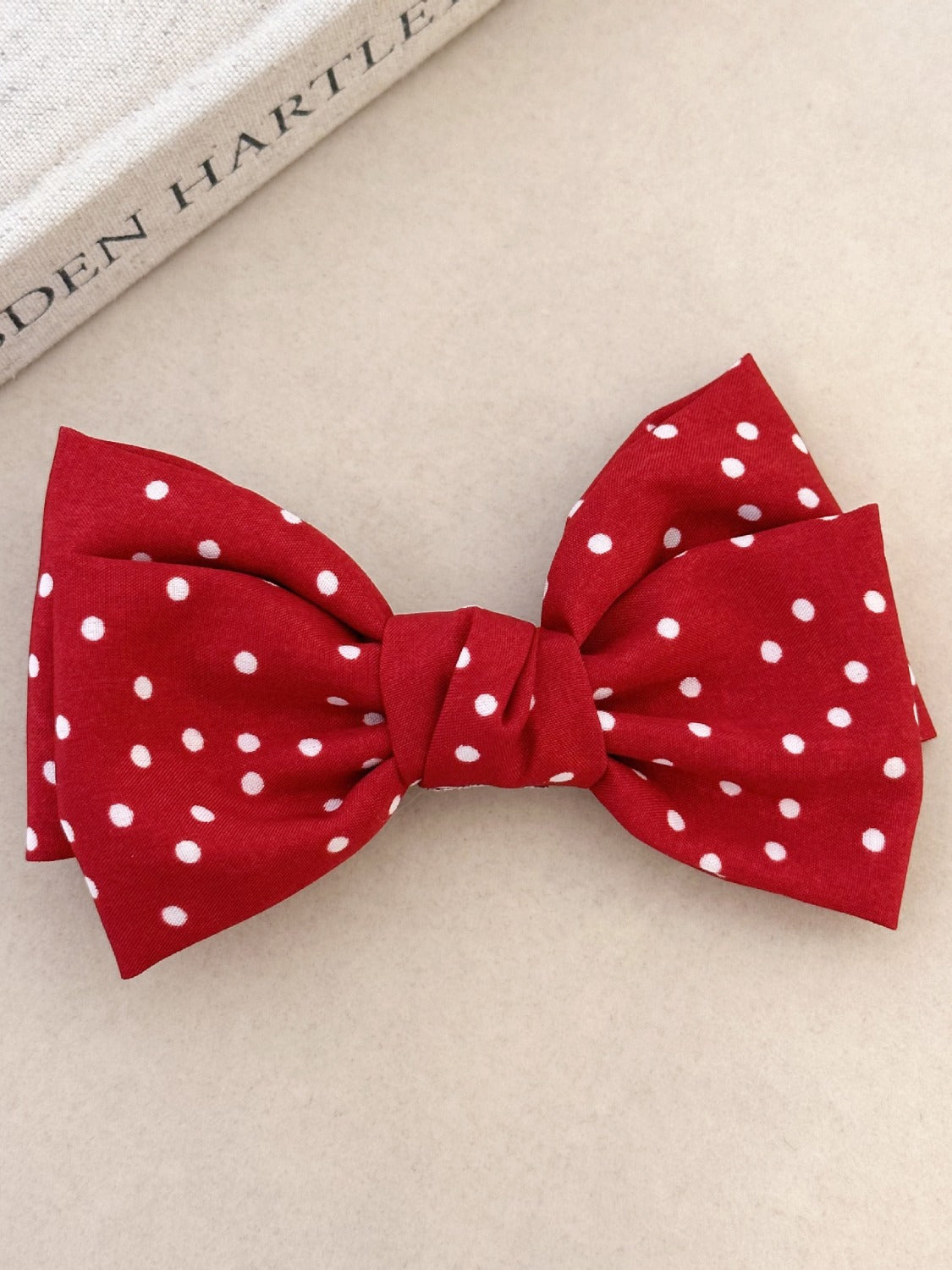 2-Piece Polka Dot Bow Hair Clip - Teresa's Fashionista LLC