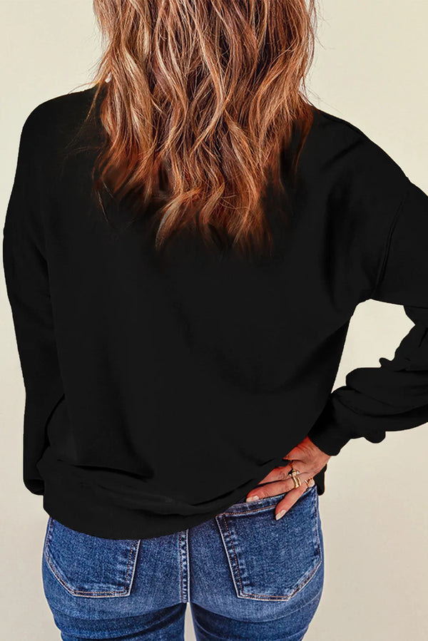 Pumpkin & Ghost Round Neck Long Sleeve Sweatshirt - Teresa's Fashionista LLC