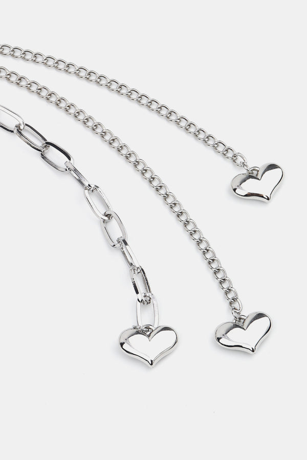 CCB Bead Heart Charm Belt-Teresa's Fashionista LLC
