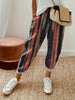 Striped Pocketed Elastic Waist Pants-Teresa's Fashionista LLC