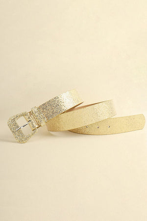 Glitter PU Leather Belt-Teresa's Fashionista LLC