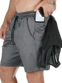 Men's Drawstring Active Shorts with Pockets