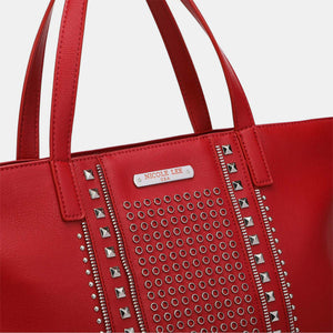 Nicole Lee USA Studded Large Tote Bag-Teresa's Fashionista LLC