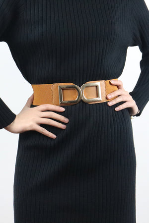 Double D Buckle PU Belt-Teresa's Fashionista LLC
