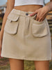 Pocketed Elastic Waist Denim Skirt-Teresa's Fashionista LLC