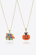 Two-Piece Halloween Theme Necklace Set - Teresa's Fashionista LLC