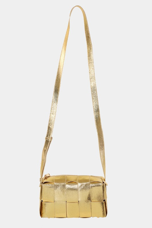 Fame Woven Crossbody Bag with Adjustable Strap - Teresa's Fashionista LLC