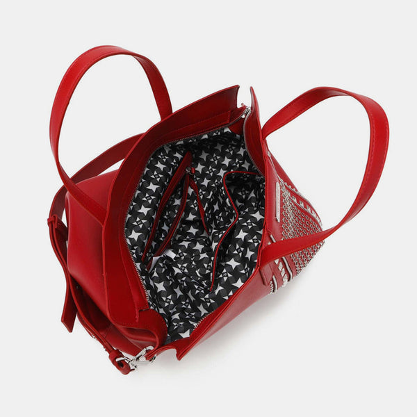 Nicole Lee USA Studded Large Tote Bag-Teresa's Fashionista LLC