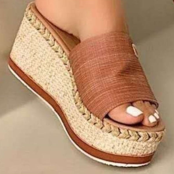 PU Leather Open Toe Sandals-Teresa's Fashionista LLC