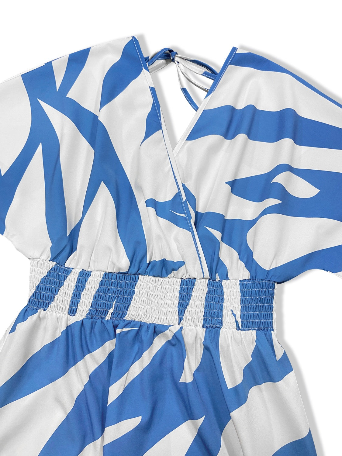 Slit Printed Surplice Maxi Dress-Teresa&#39;s Fashionista LLC
