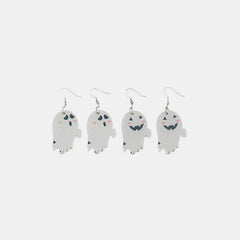 2 Piece Alloy Acrylic Ghost Dangle Earrings - Teresa's Fashionista LLC