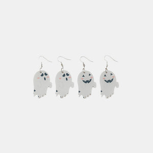 2 Piece Alloy Acrylic Ghost Dangle Earrings - Teresa's Fashionista LLC