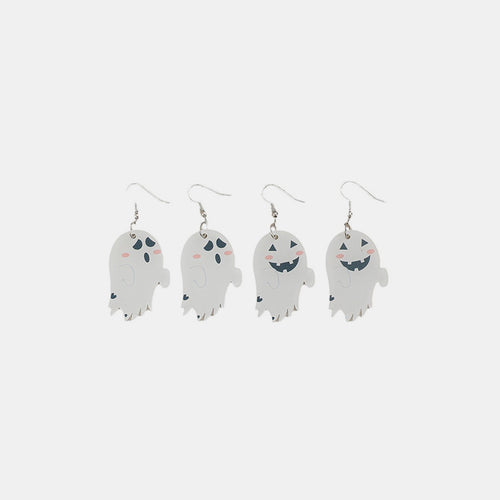 2 Piece Alloy Acrylic Ghost Dangle Earrings - Teresa's Fashionista LLC