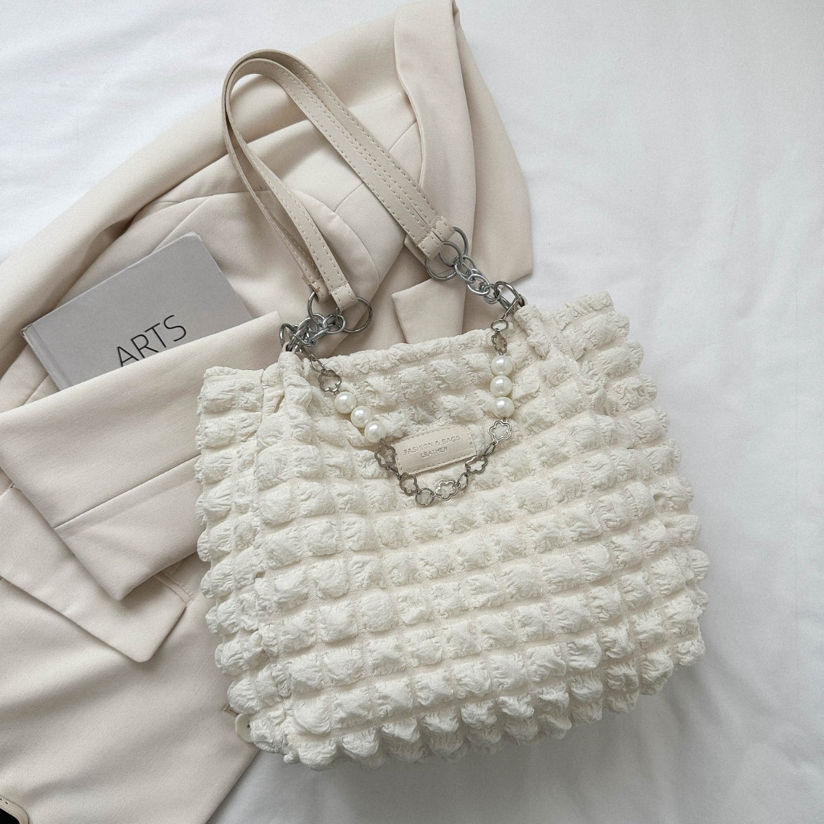 Cloud Puffy Polyester Tote Bag-Teresa&#39;s Fashionista LLC