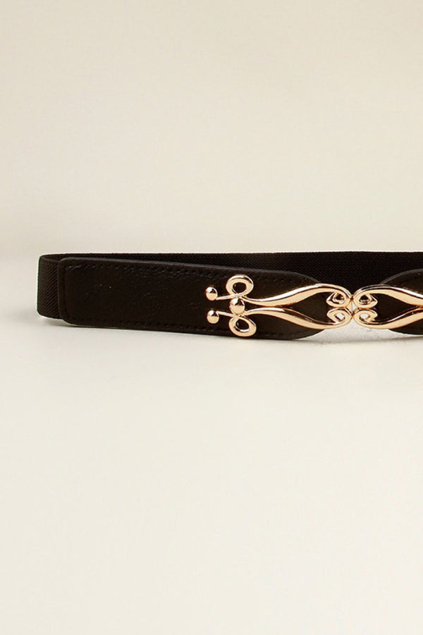 Alloy Buckle Elastic Belt-Teresa's Fashionista LLC